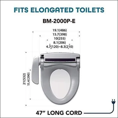 Self-Cleaning Electric Bidet Heated Toilet Seat