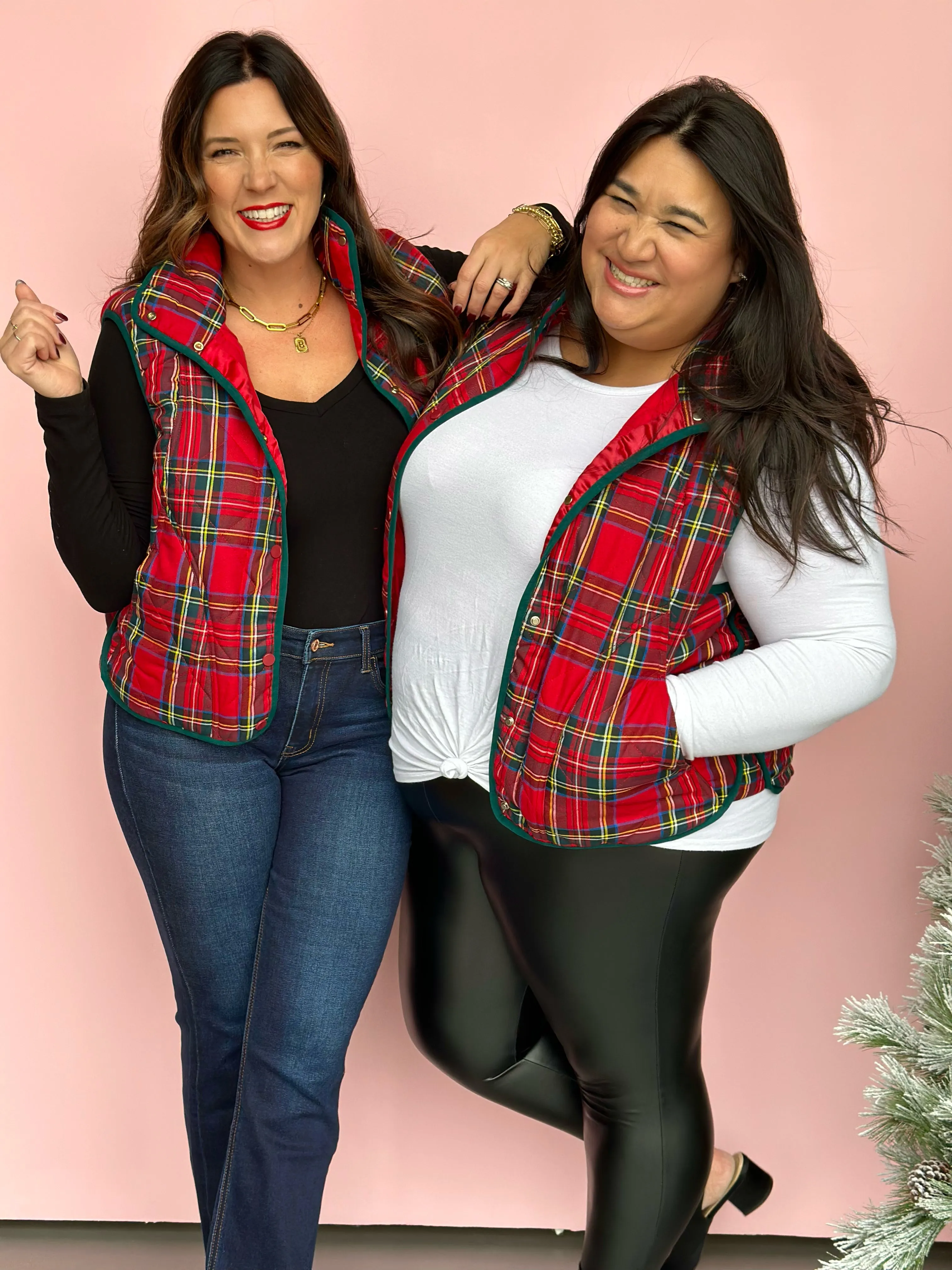 Sleigh Ride Quilted Plaid Vest