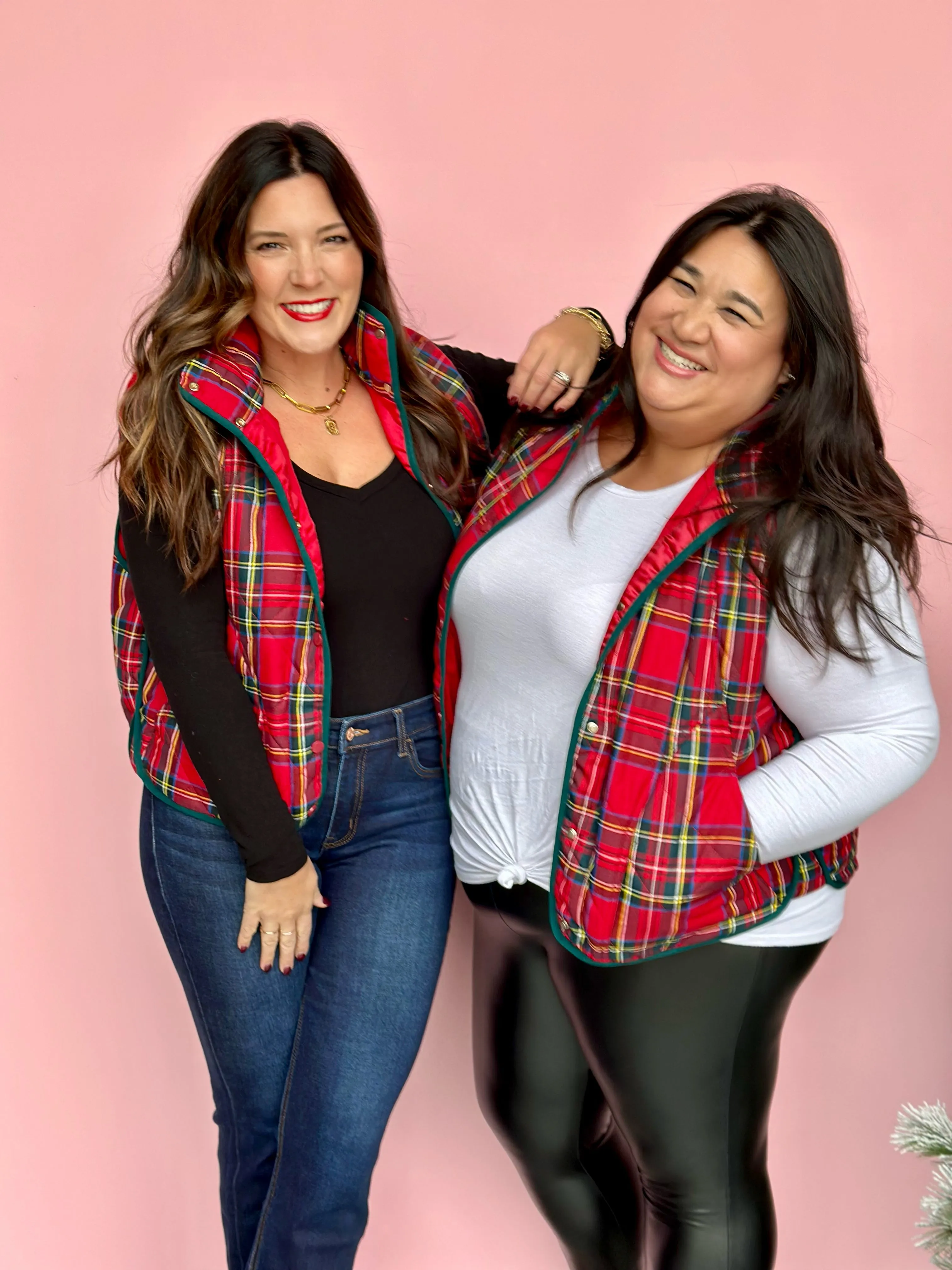 Sleigh Ride Quilted Plaid Vest