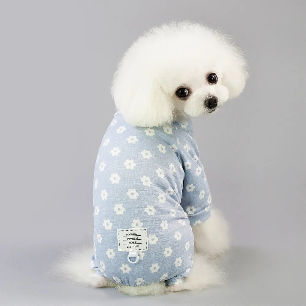 Small dog daisy flower cool summer pet clothes