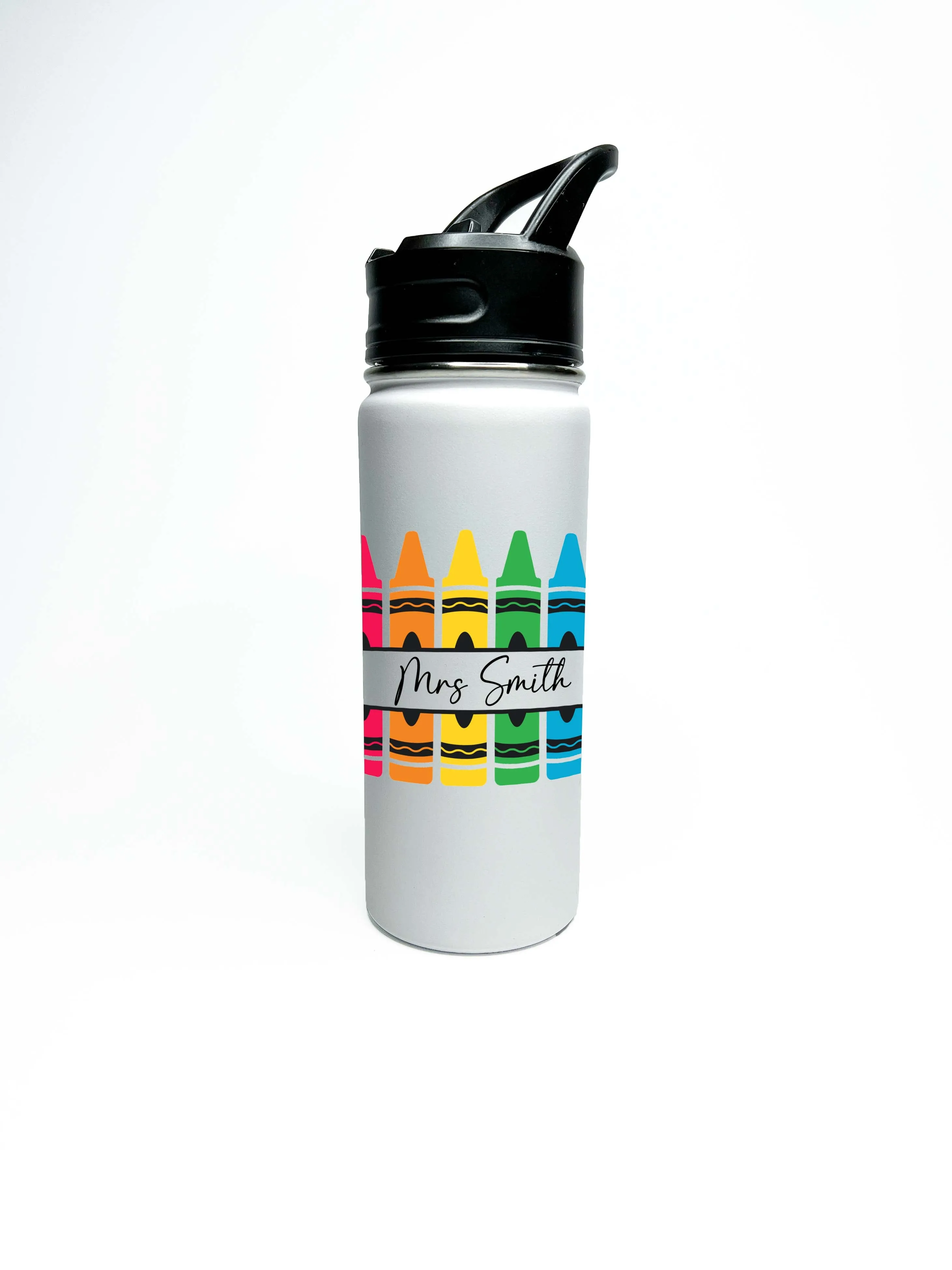 Sport Water Bottle 18/32oz Stainless Steel Insulated Flasks Personalized Teacher Appreciation Gift for Teacher School Teacher Thank You Gift
