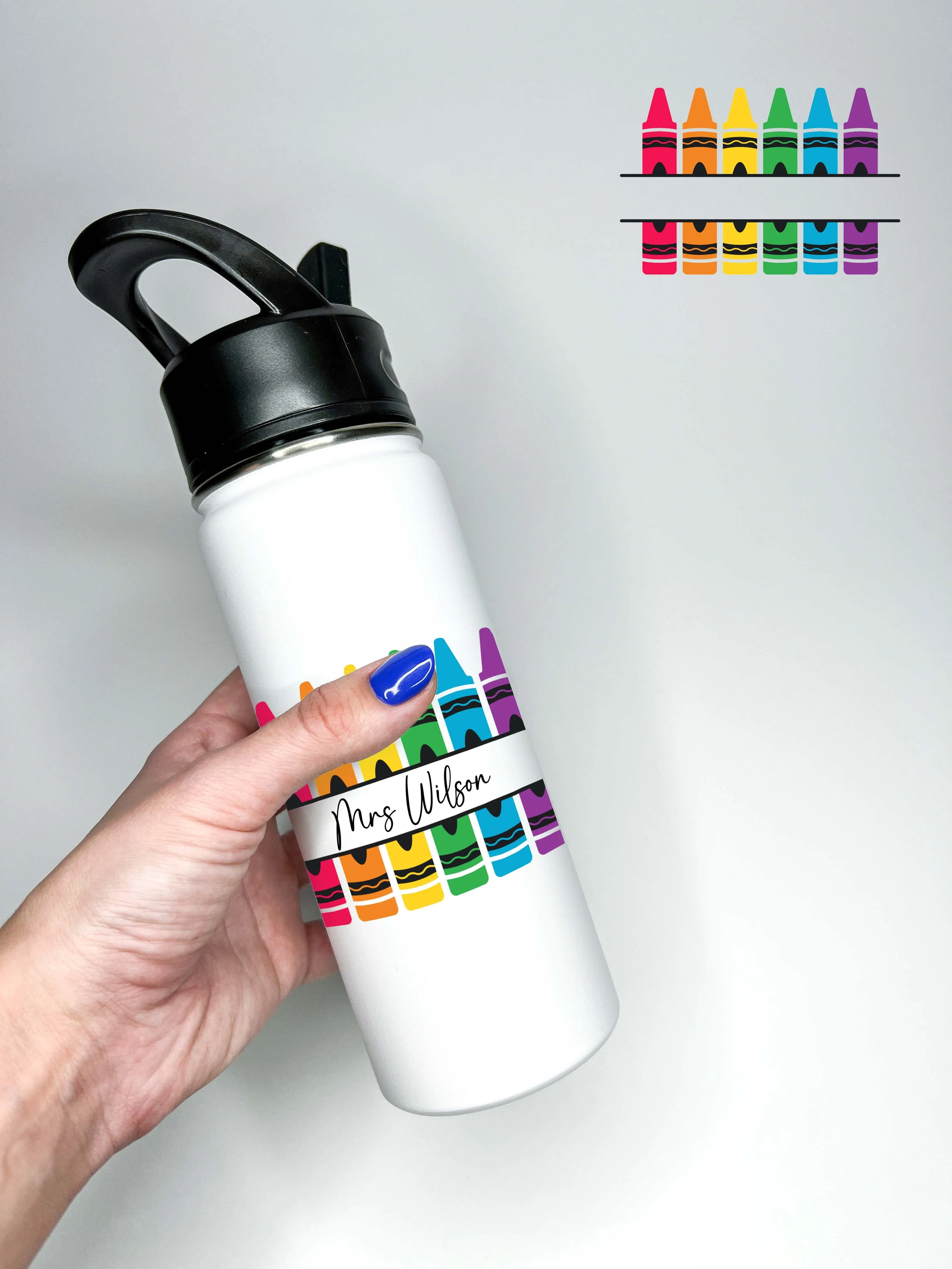 Sport Water Bottle 18/32oz Stainless Steel Insulated Flasks Personalized Teacher Appreciation Gift for Teacher School Teacher Thank You Gift