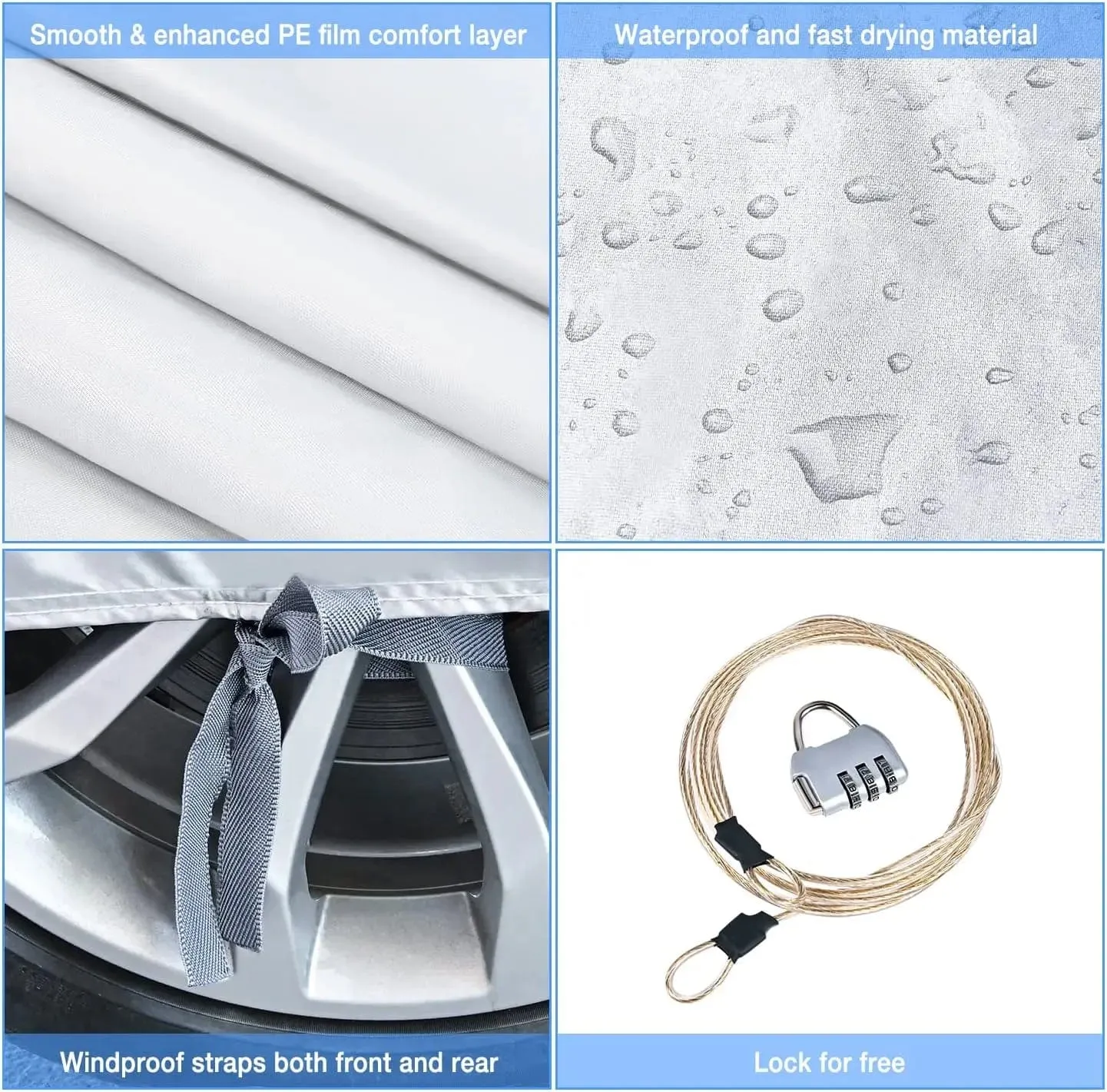 SUV Car Cover UV Protection Length 186 to 193 inch