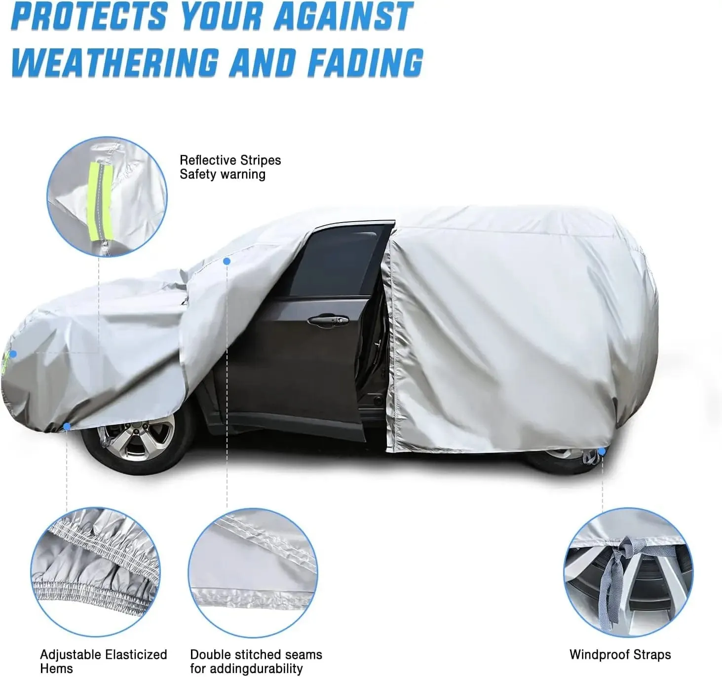 SUV Car Cover UV Protection Length 186 to 193 inch