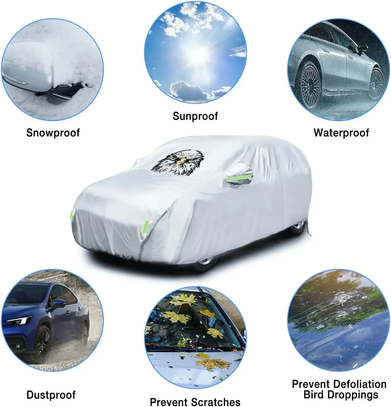 SUV Car Cover UV Protection Length 186 to 193 inch