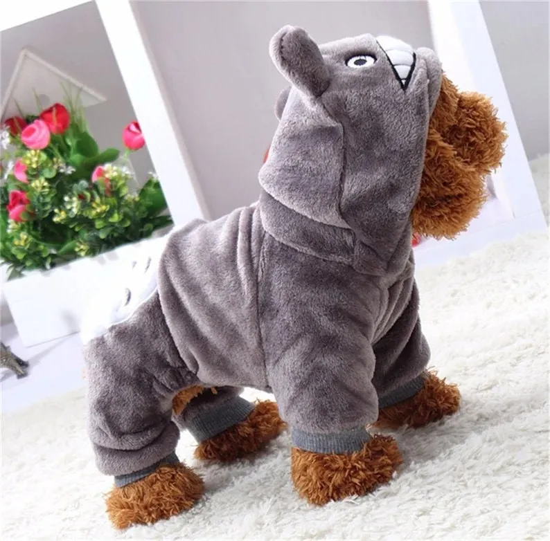 Totoro Cartoon Hooded Onesies Pet Costumes