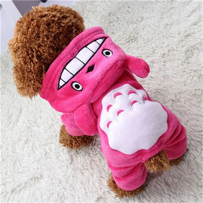 Totoro Cartoon Hooded Onesies Pet Costumes