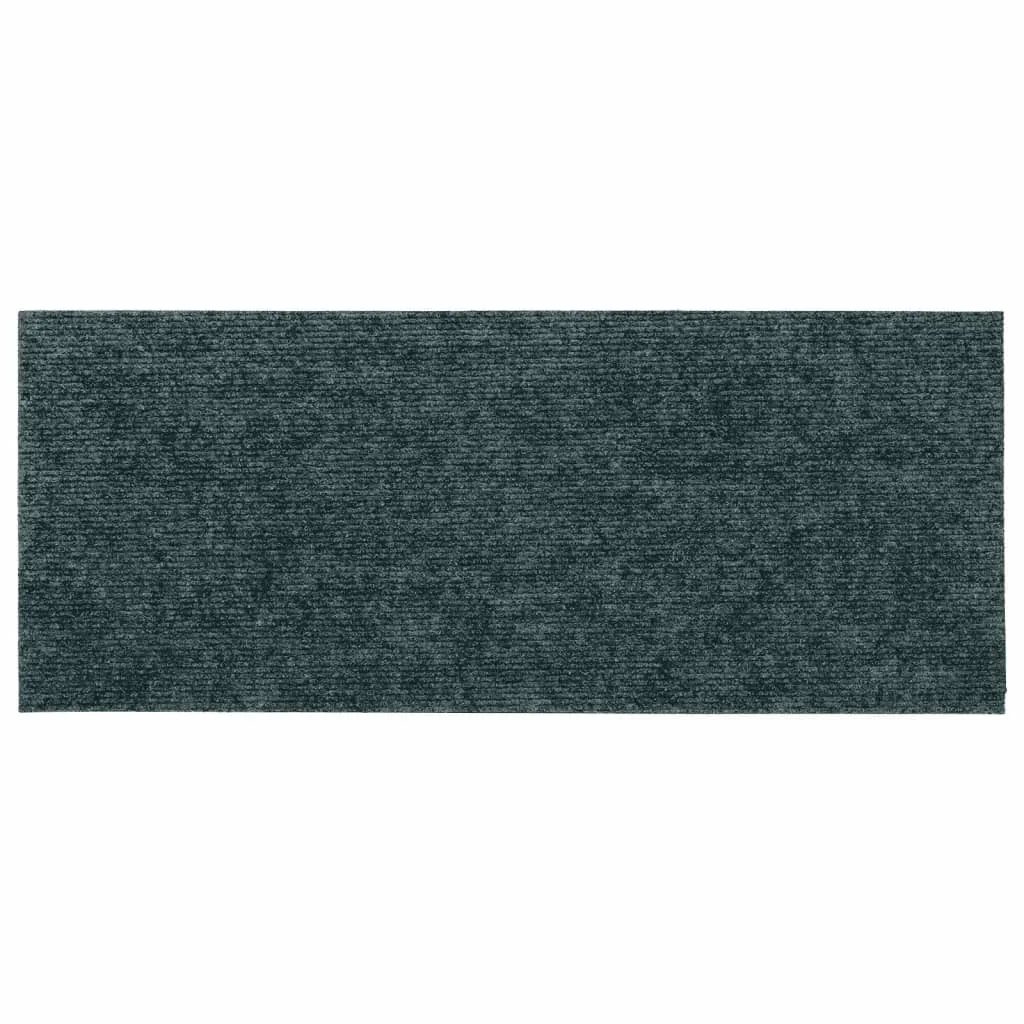 vidaXL Self-adhesive Stair Mats Rectangular 15 pcs 60x25 cm Green
