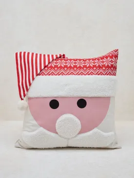 Westside Home Red Santa Claus Themed Cushion Cover