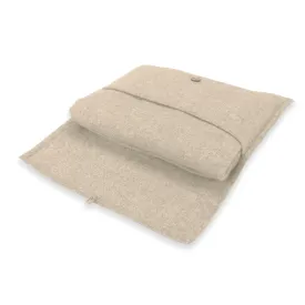 'Your New Best Friend' Cashmere Travel Blanket (Sand)