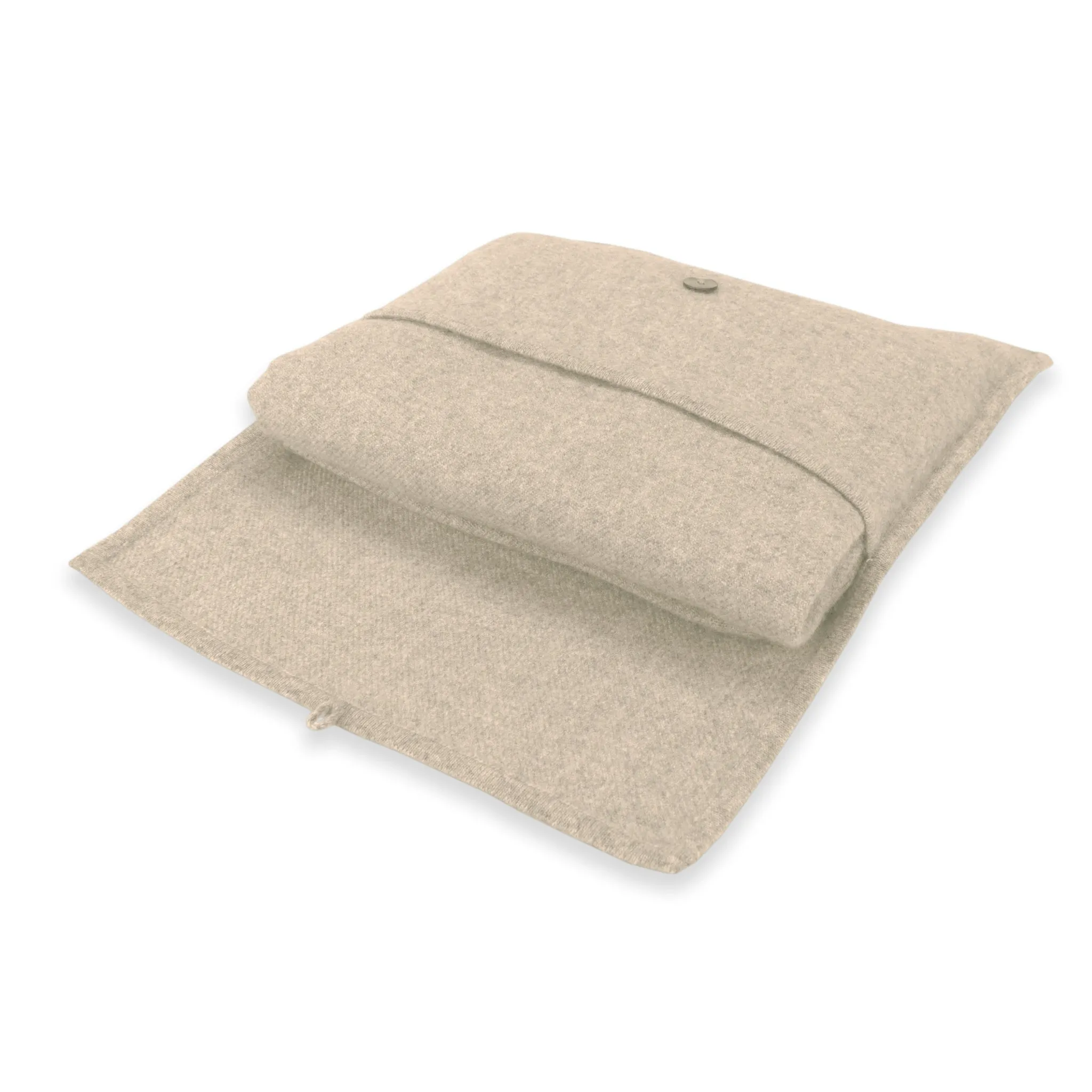 'Your New Best Friend' Cashmere Travel Blanket (Sand)