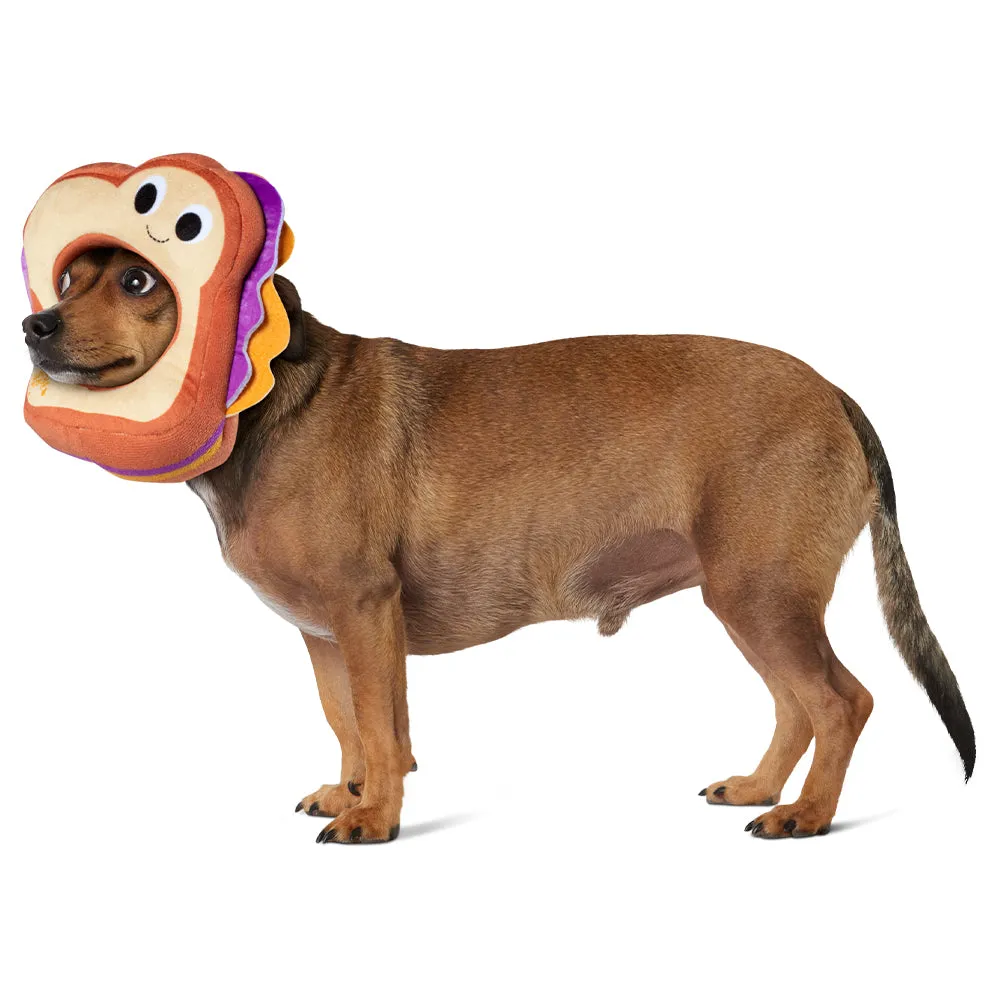 Yummy World Parker the Peanut Butter & Jelly Sandwich Pet Costume Headpiece
